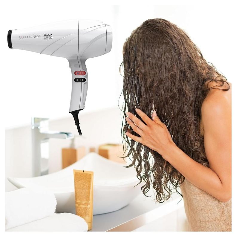 GAMA Secador De Pelo Gama Pluma 5500 Ion System Oxy Active Blanco