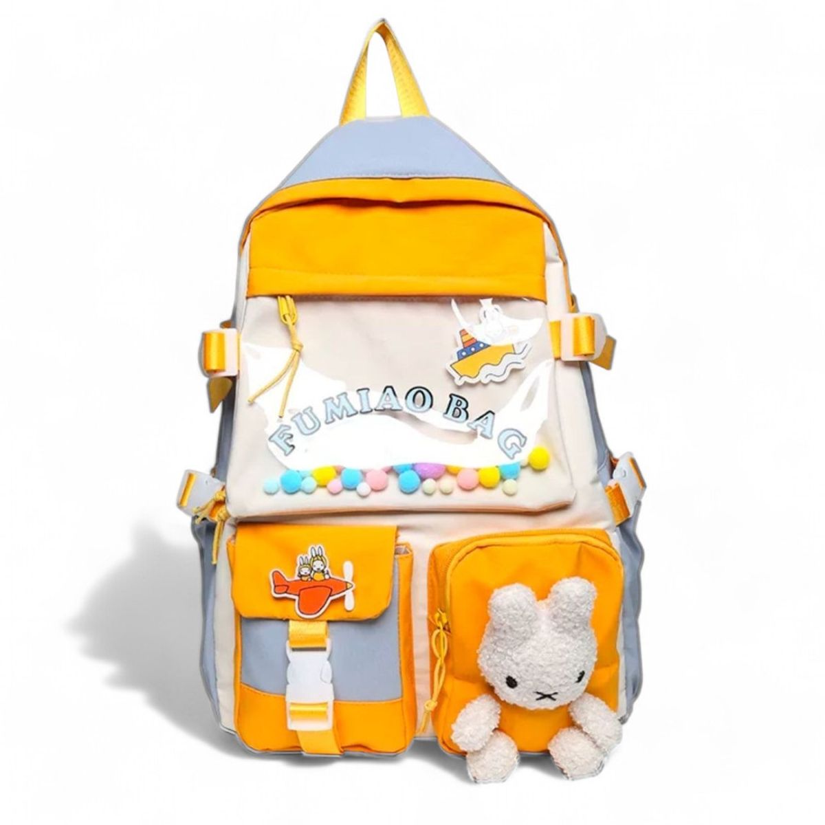 MV MOVAC - Mochila Bolso Escolar Kawaii Estilo Coreano Gran Capacidad 15L