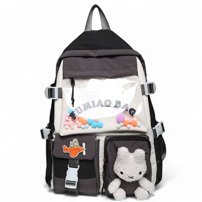 MV MOVAC - Mochila Bolso Escolar Kawaii Estilo Coreano Gran Capacidad 15L