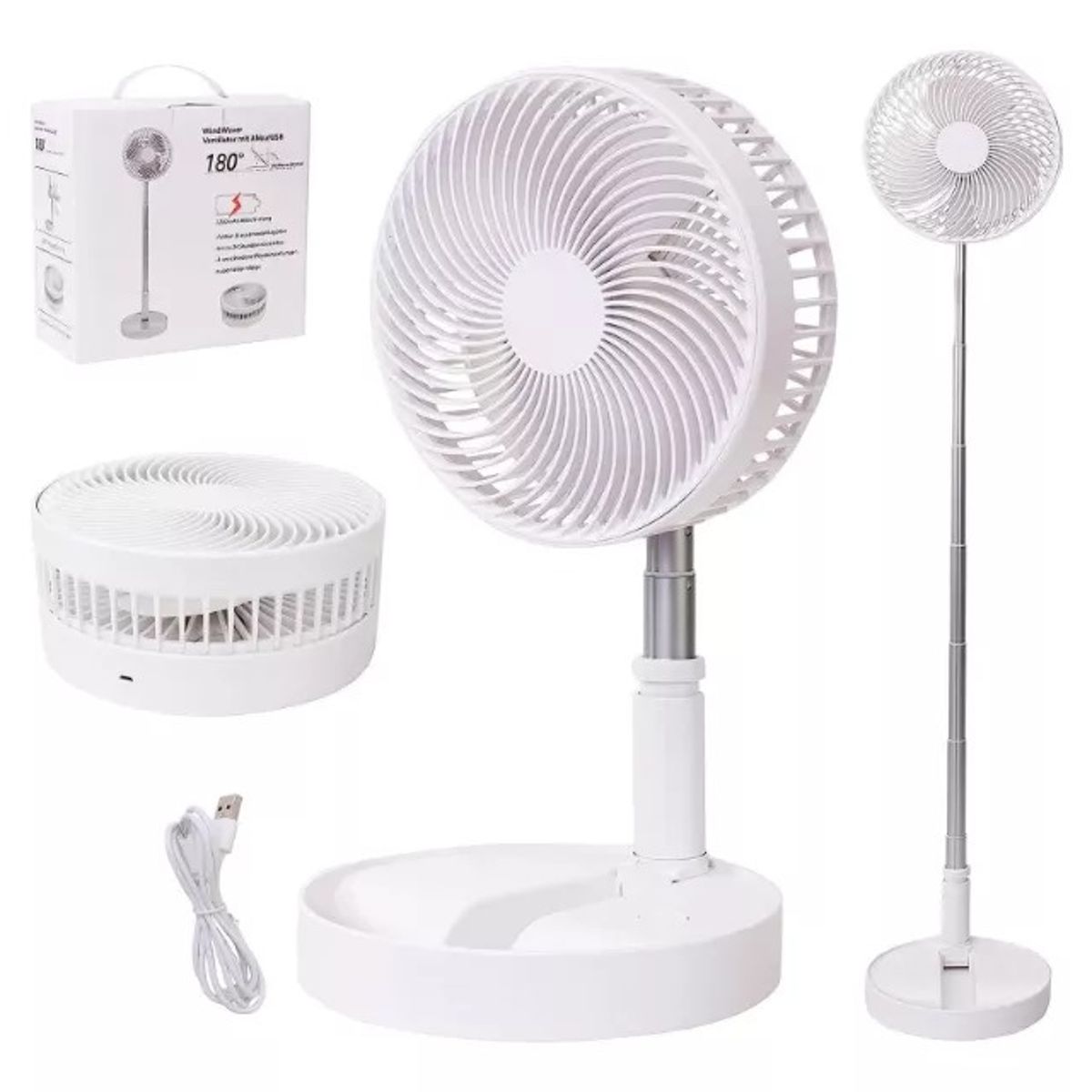 GENERICO - Ventilador Portatil Con Pedestal Plegable
