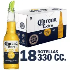 CORONA - Pack 18 Cerveza Rubia Botella De 330cc