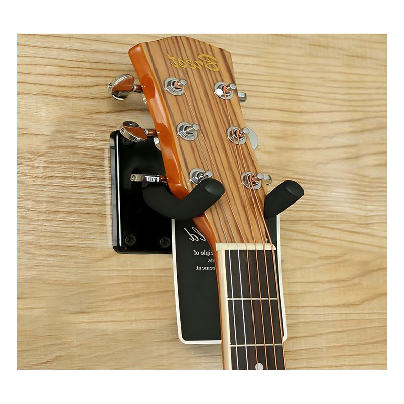 GENERICO - 2 Piezas Soporte Para Guitarra Colgador De Pared + 5 Púas