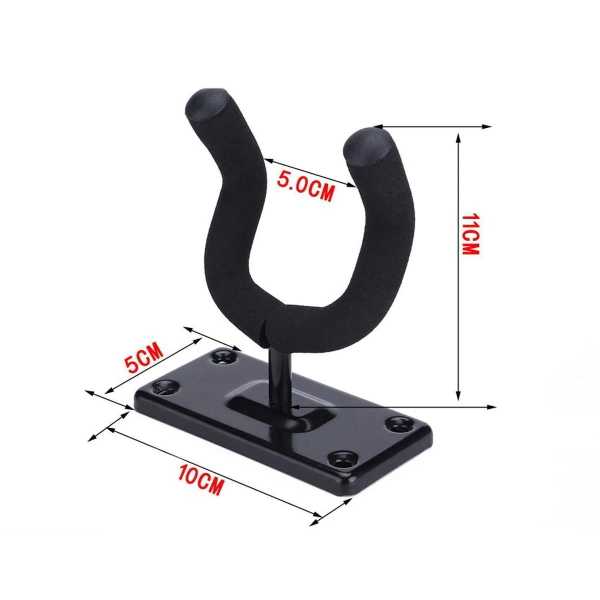 ATURE - 2 Piezas Soporte Para Guitarra Colgador De Pared + 5 Púas