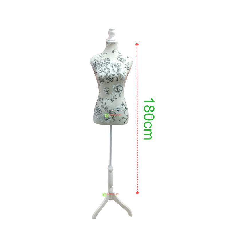 GENERICO - Torso Maniqui Dama Con Pedestal Para Sastre Costura Modista