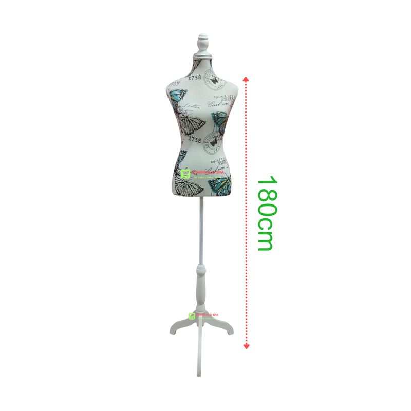 GENERICO - Torso Maniqui Dama Con Pedestal Para Sastre Costura Modista