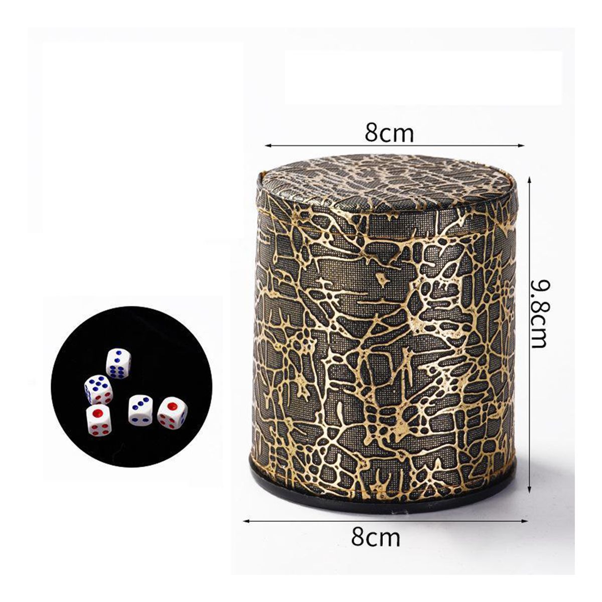 ATURE - 4u Juego De Cachos Taza De Dado Engrosada Para Fiesta