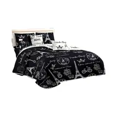 GENERICO - CUBRECAMA QUILT MAS JUEGO DE SABANAS KING