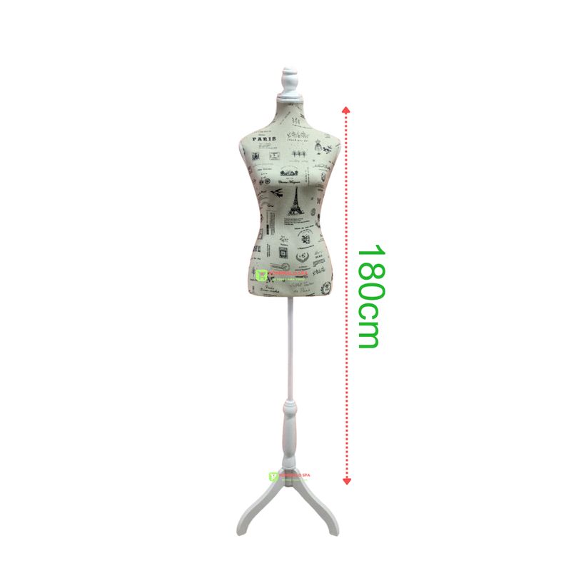 GENERICO - Torso Maniqui Dama Con Pedestal Para Sastre Costura Modista