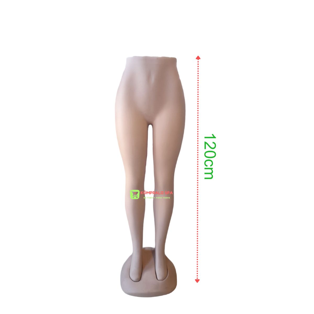 GENERICO - Maniquí Piernas Para Dama Pantalón Plástico Beige 120cm