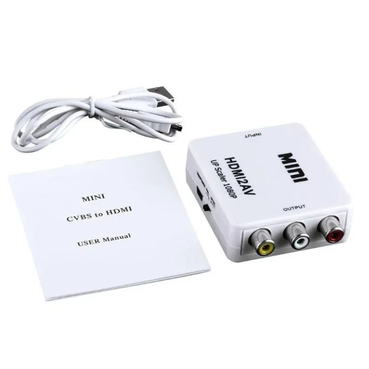 GENERICO - Convertidor HDMI a AV RCA 1080p
