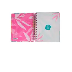 ARTEL - AGENDA DIARIA 2025 CON ESPIRAL HOJAS DE COLORES