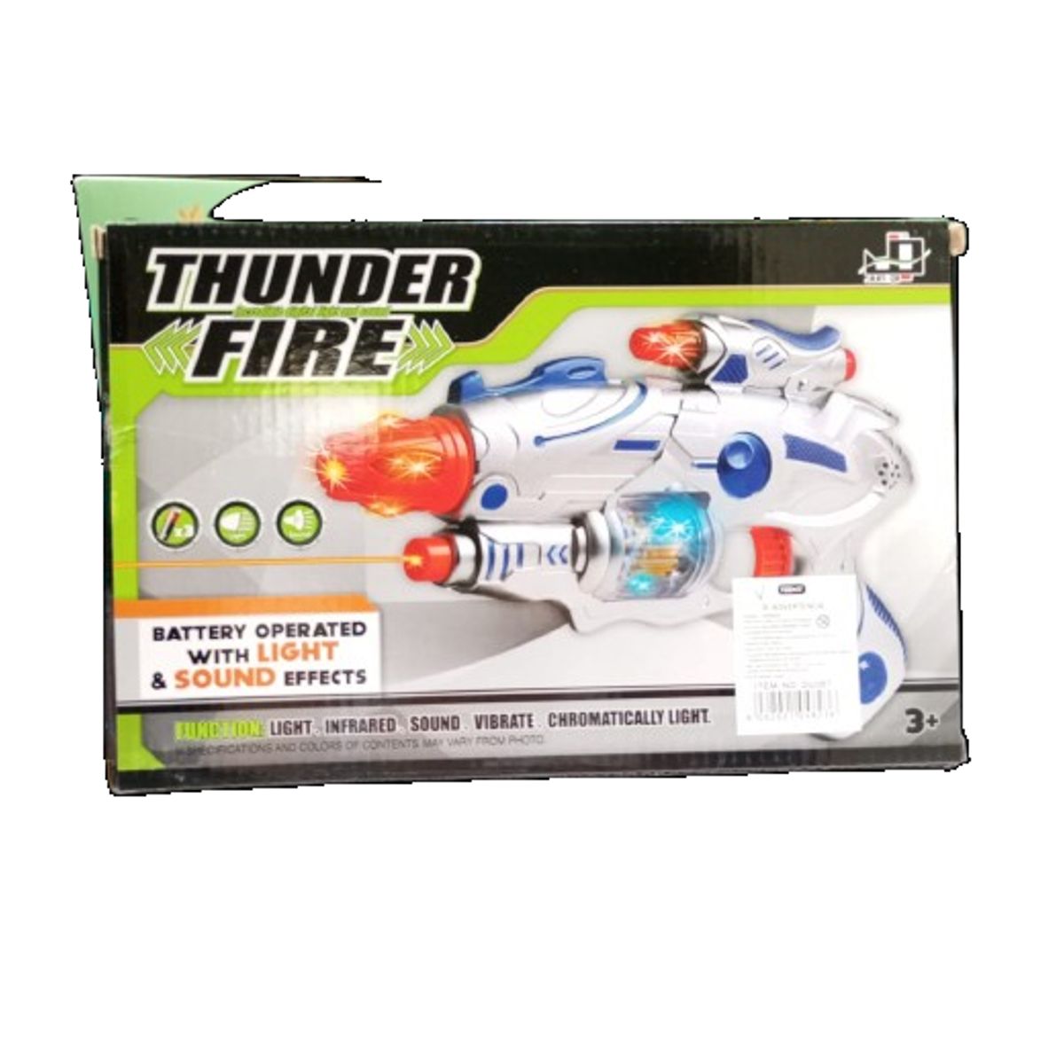 GENERICO - Juguete pistola con luces 27cm