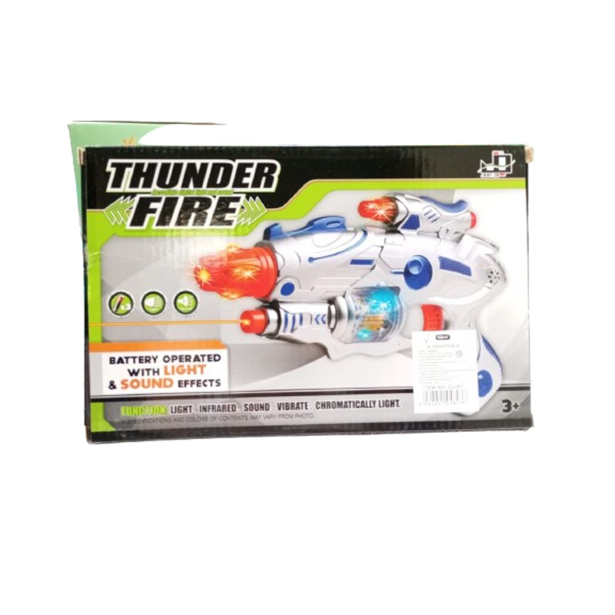 GENERICO - Juguete pistola con luces 27cm