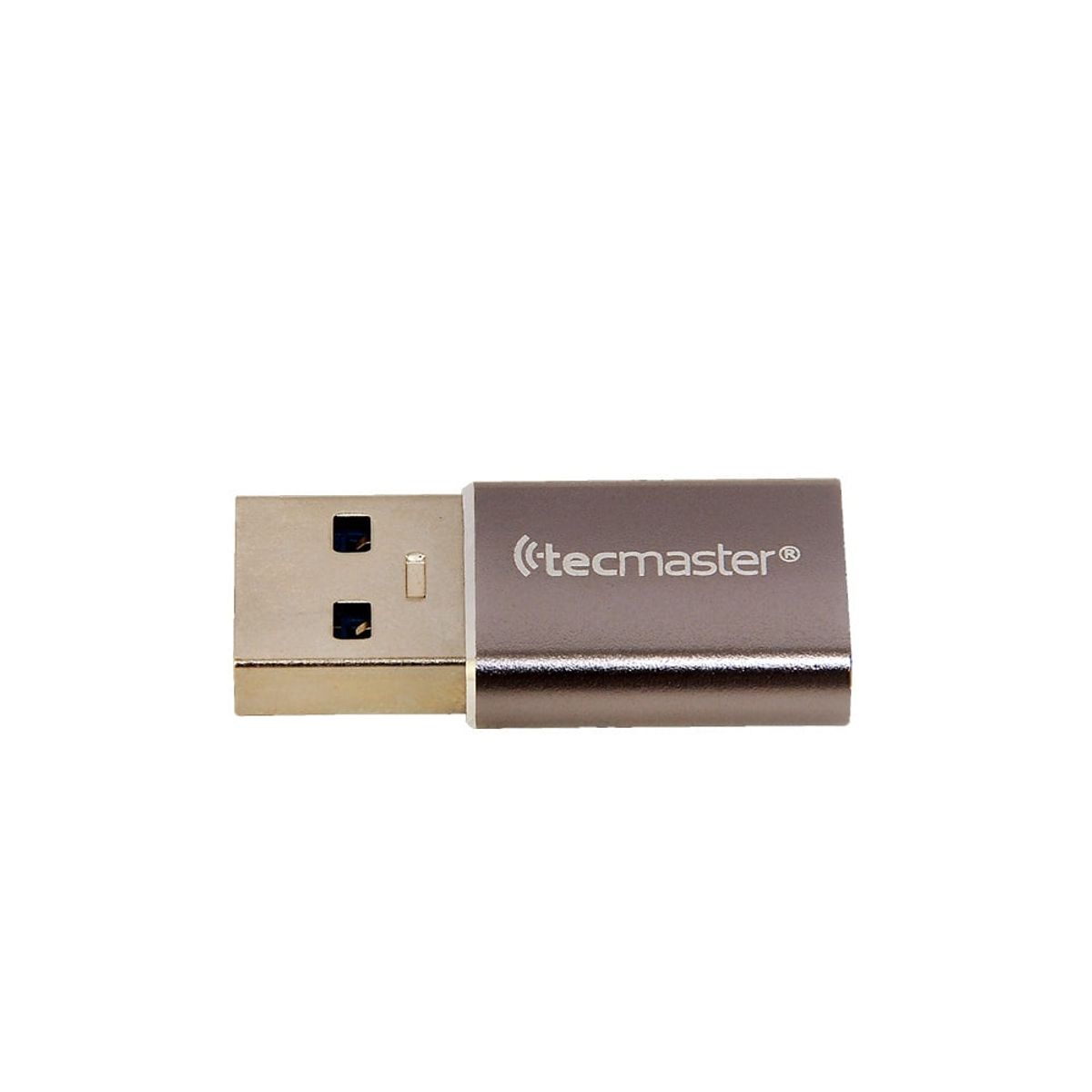 TECMASTER - Adaptador Otg Usb 3.0 Tipo C Hembra A Usb-a Macho Color Plateado