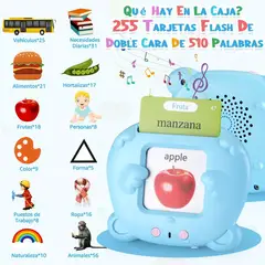 GENERICO - Juego didactico aprendizaje tarjetas Español 224 palabras
