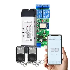 D MOTICA - Interruptor Inteligente Wifi + 2 Controles - 2 Canales - 7 a 32 VDC