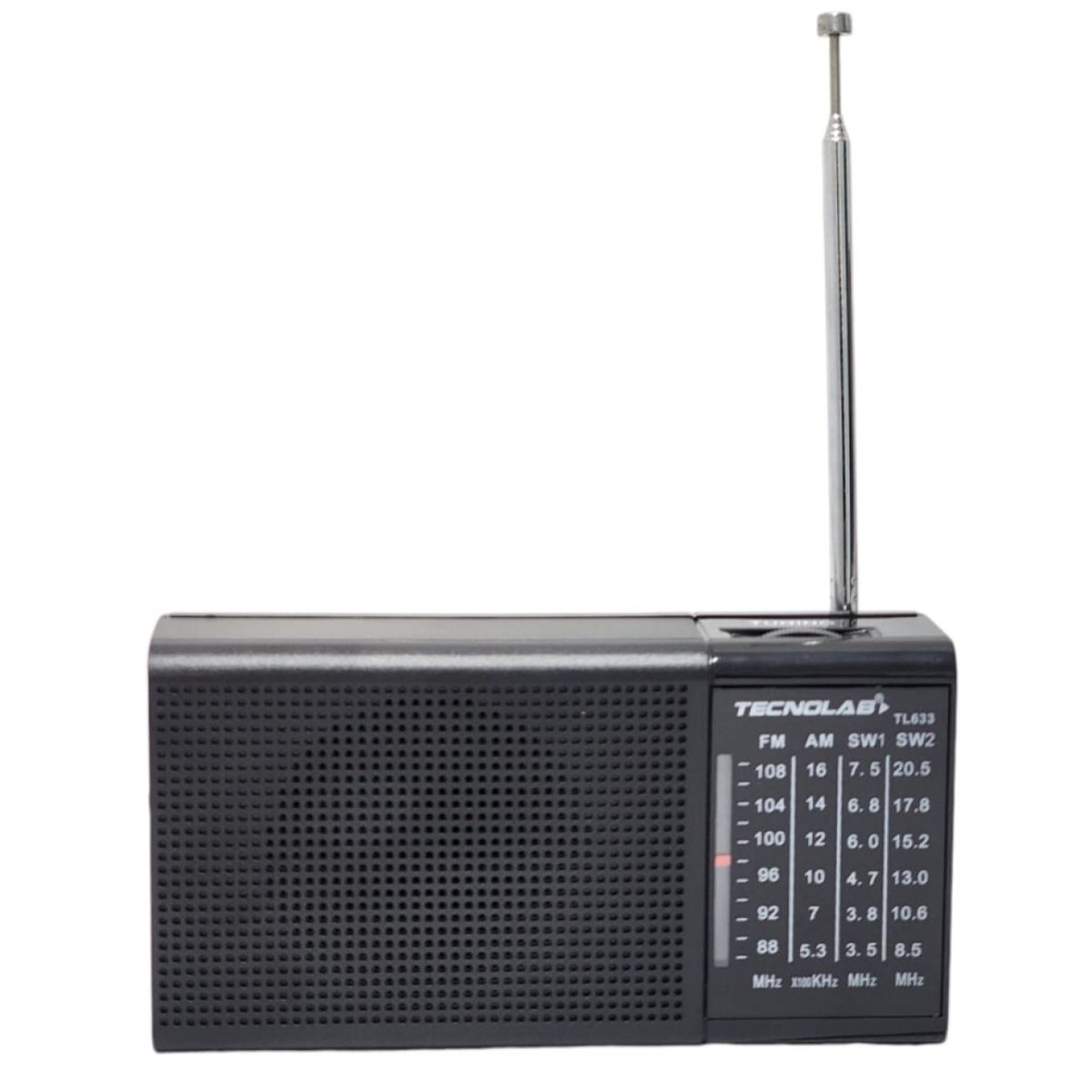 TECNOLAB - Radio Portátil de Bolsillo Tecnolab AMFMSW TL633