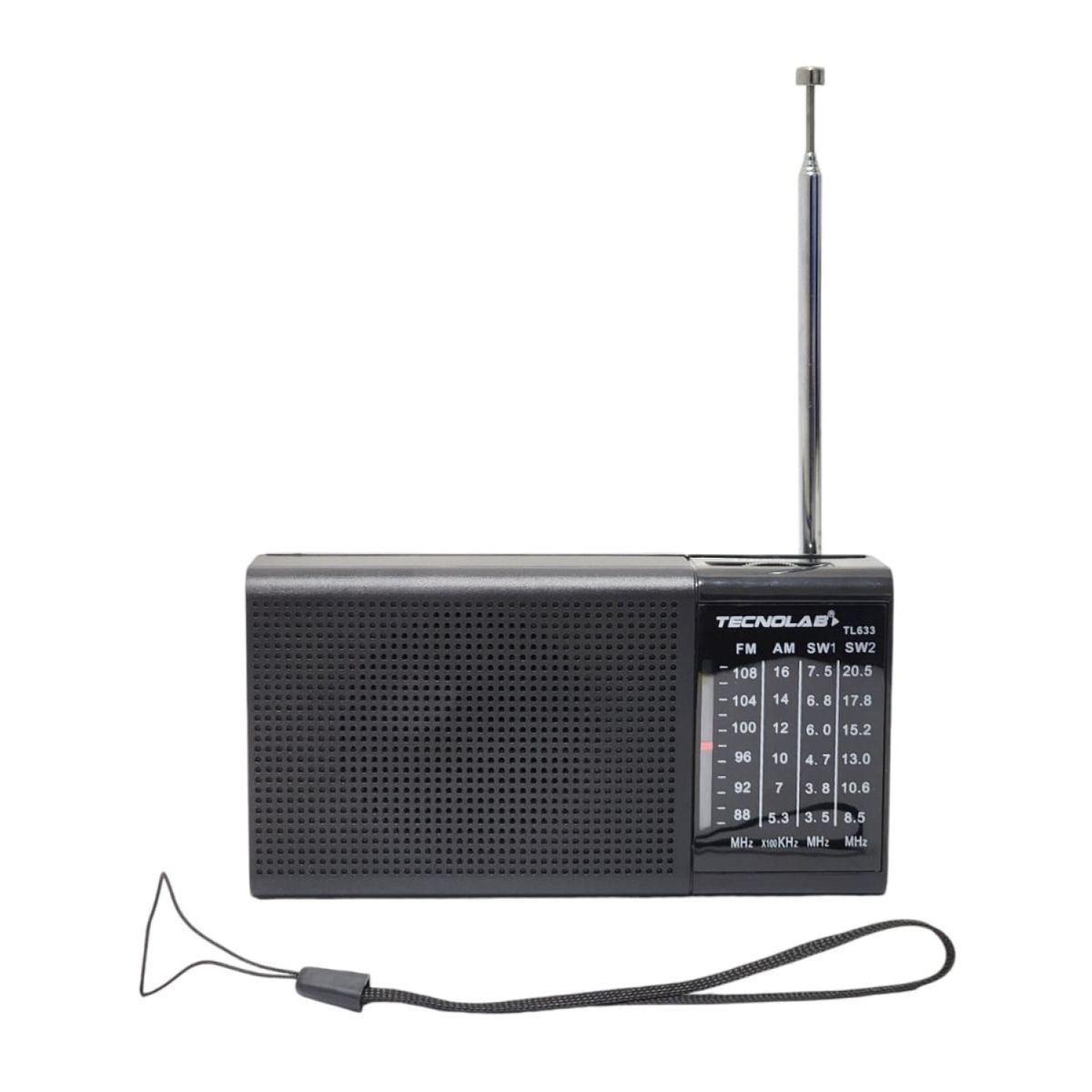 TECNOLAB - Radio Portátil de Bolsillo Tecnolab AMFMSW TL633