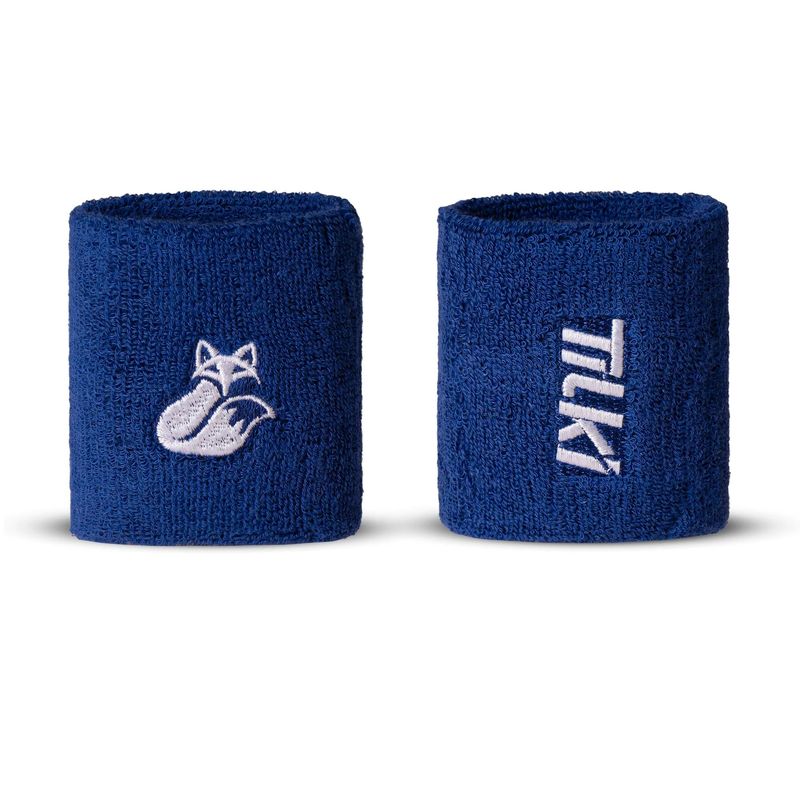 GENERICO - Muñequera Tilki Corta Terry Lehinde Azul X2 Tenis Padel