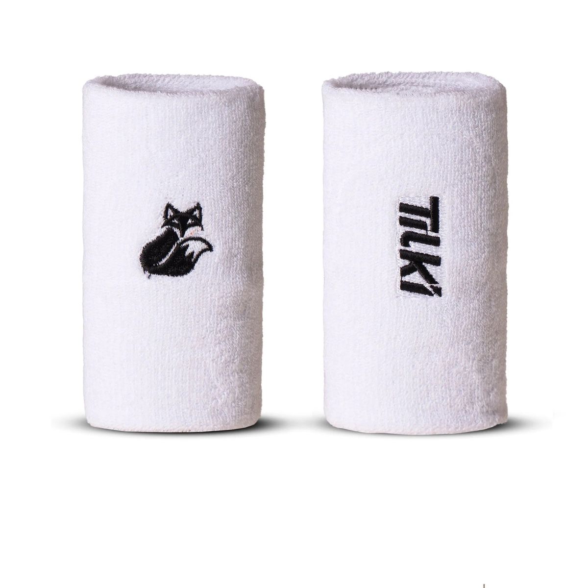 GENERICO - Muñequera Tilki Larga Terry Lehinde Blanca X2 Tenis Padel