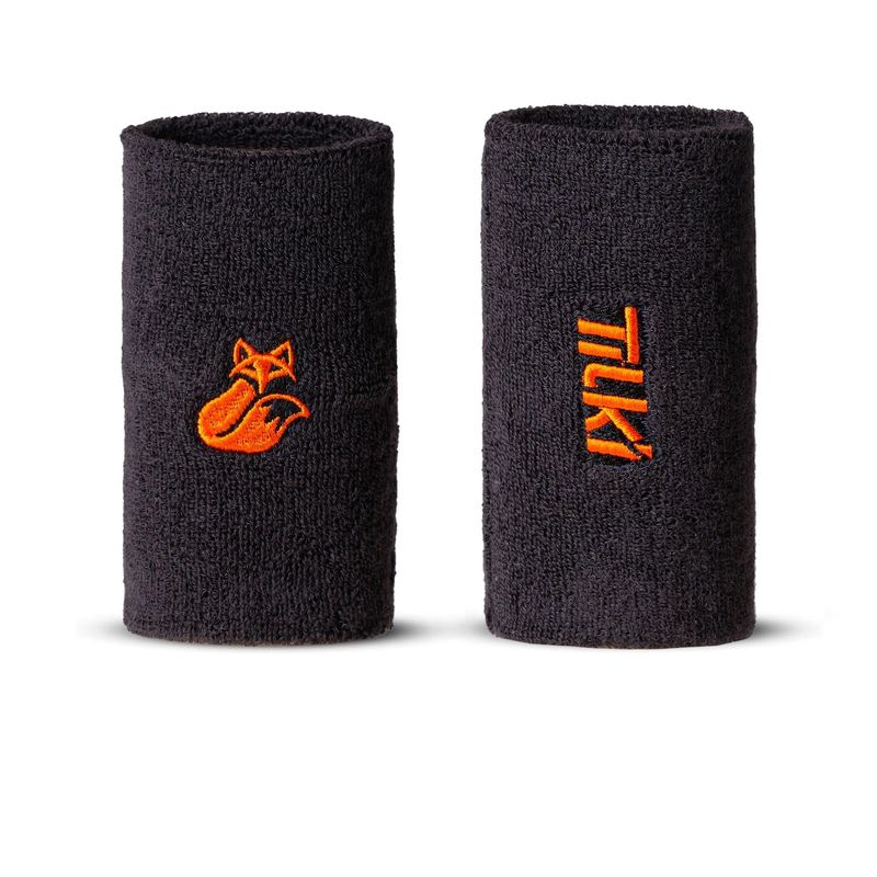 GENERICO - Muñequera Tilki Larga Terry Lehinde Gris X2 Tenis Padel