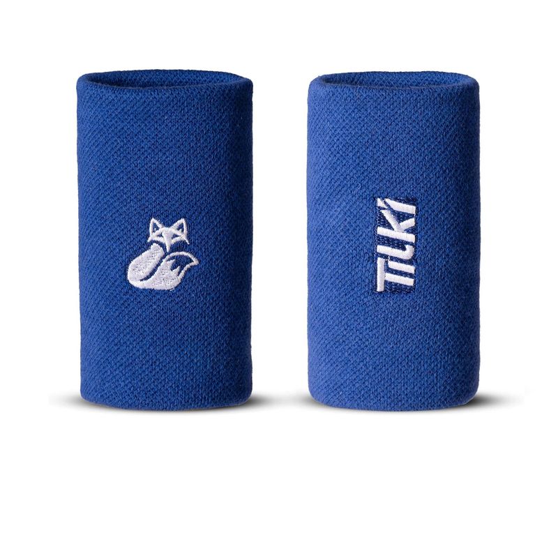 GENERICO - Muñequera Tilki Larga Pro Terry Azul X2 Tenis Padel