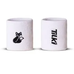 GENERICO - Muñequera Tilki Corta Pro Terry Blanca X2 Tenis Padel