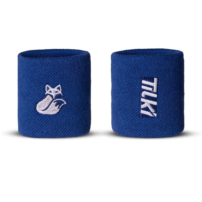 GENERICO - Muñequera Tilki Corta Pro Terry Azul X2 Tenis Padel