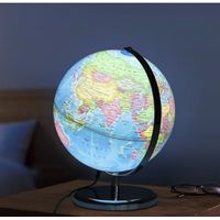 Globo Terráqueo Iluminado LED 360° Decorativo Educativo Escritorio