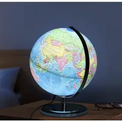 GENERICO - Globo terraqueo con luz led 20cm diametro