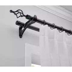 UNICO - Barra De Cortina Doble Nórdica Extensible 160x310cm ESPIRAL