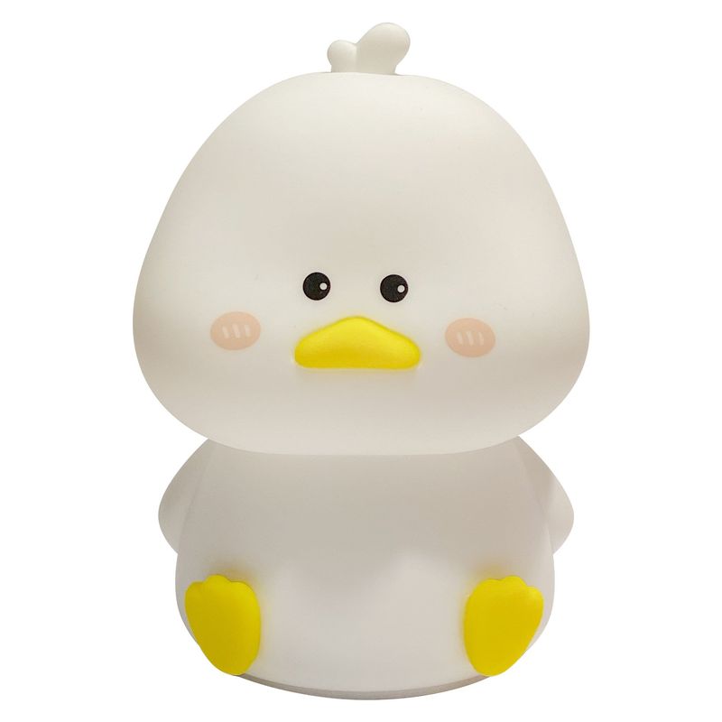 GENERICO - Lámpara Patito espanta cuco led niños touch silicona espantacuco