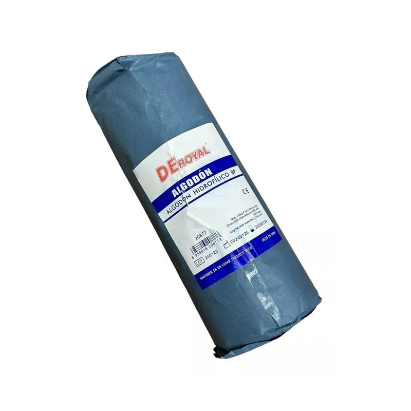 GENERICO - Algodón Hidrofilo Prensado 50g Deroyal Rollo Algodón