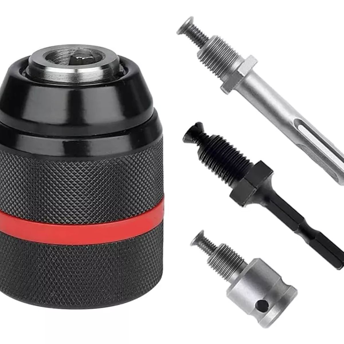 KUANGYE - Mandril 13mm 3 Adaptadores Atornillador, Taladros De Impacto