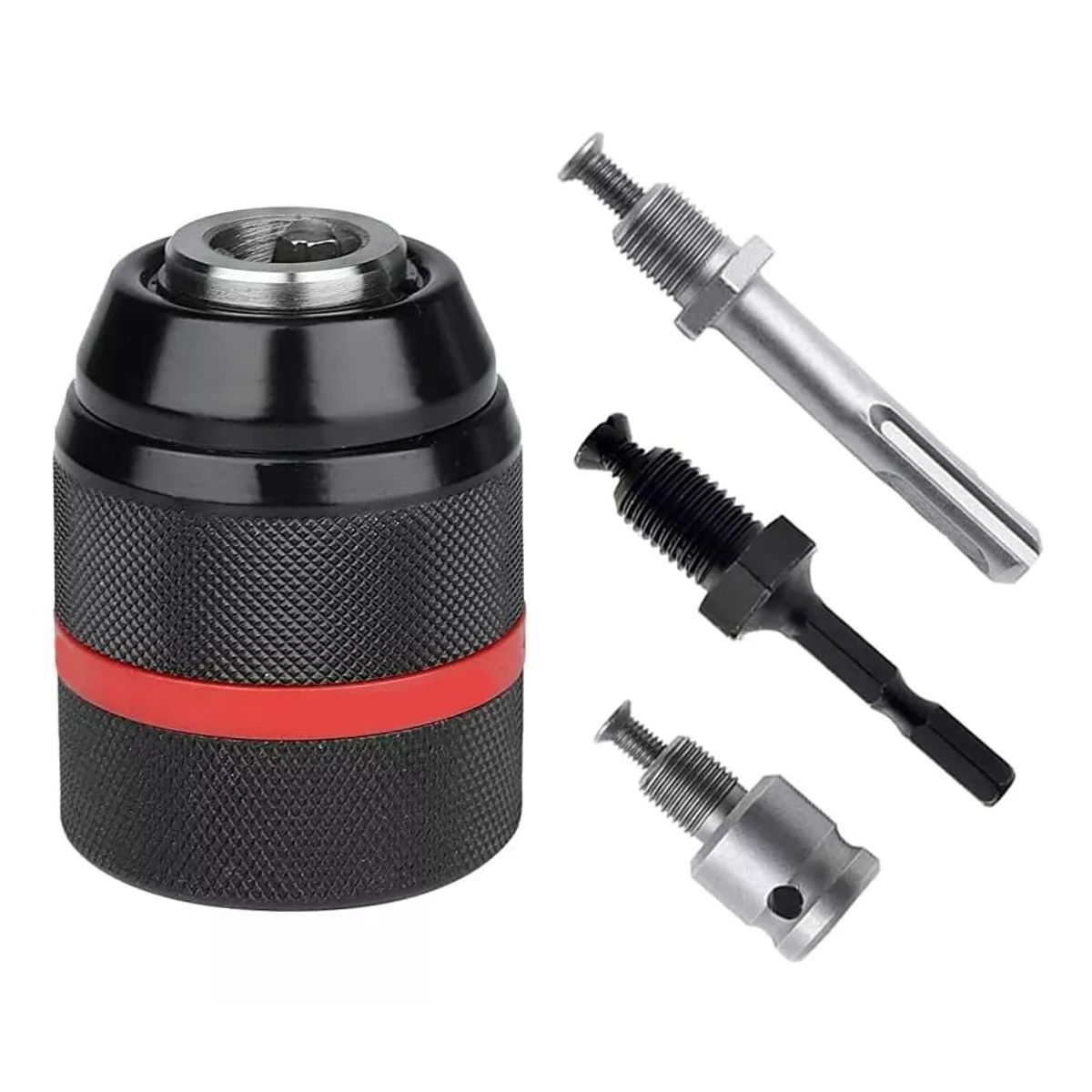 KUANGYE - Mandril 13mm 3 Adaptadores Atornillador, Taladros De Impacto