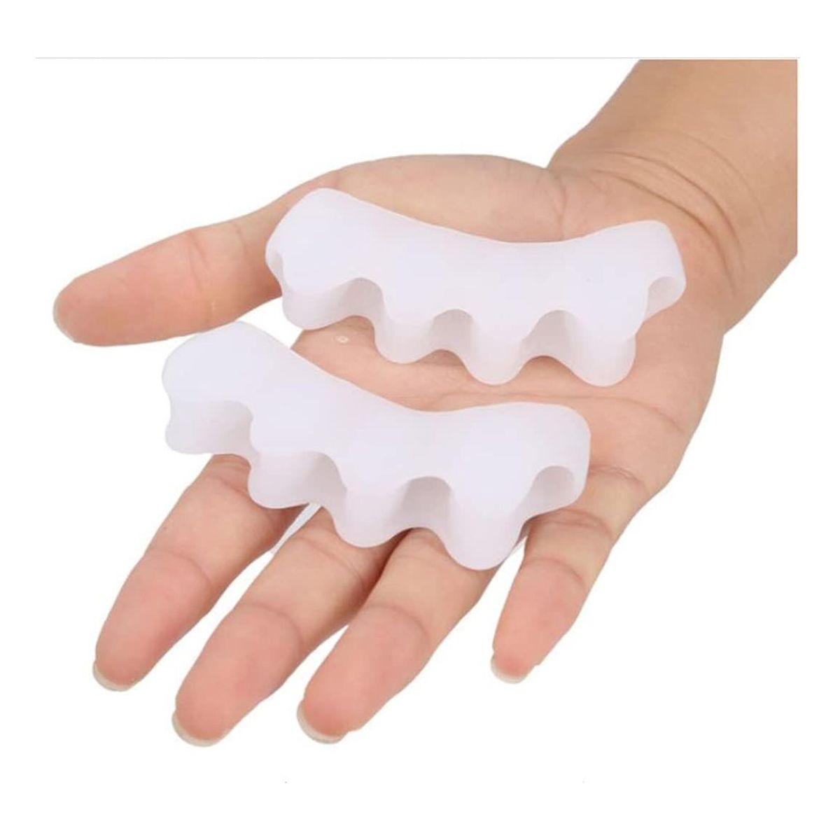 GENERICO - Par De Separadores Ortopédicos Cinco Dedos Pie Gel