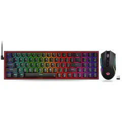 REDRAGON - Kit Teclado Mouse S136 Pollut Trident Wireless