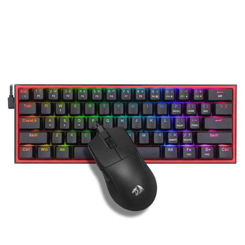 REDRAGON - Kit Teclado Mouse Gamer Redragon S143 Fizz M617 King M724