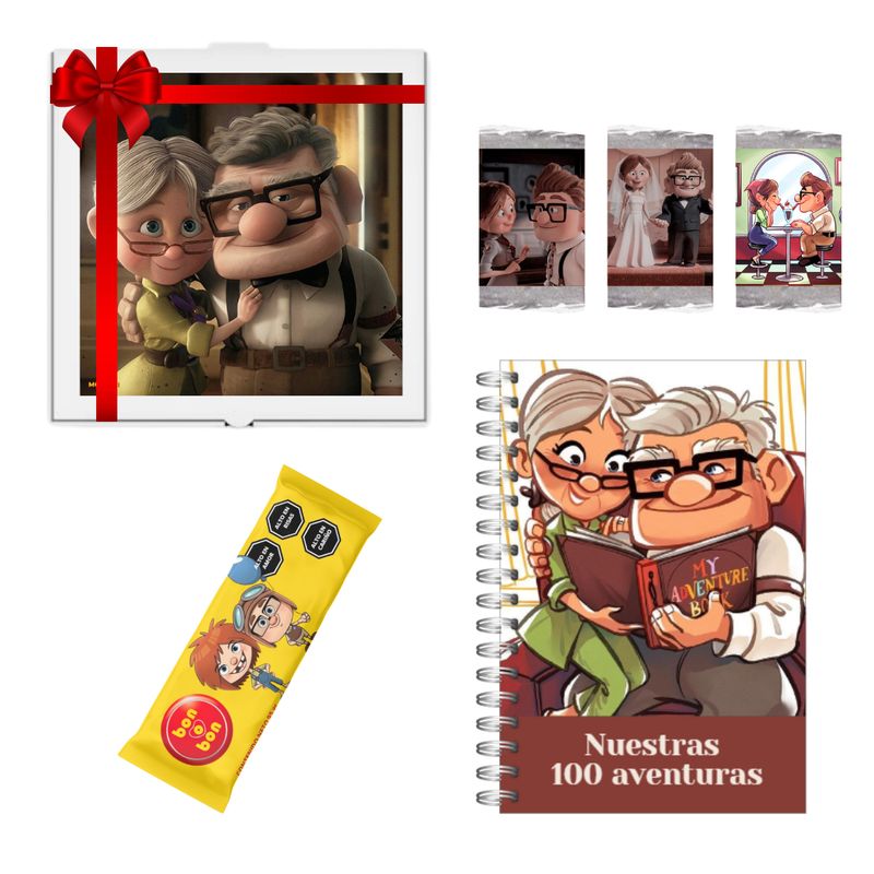 GENERICO - Agenda 100 Citas Aventuras Up Abuelitos Carl Y Ellie Pareja