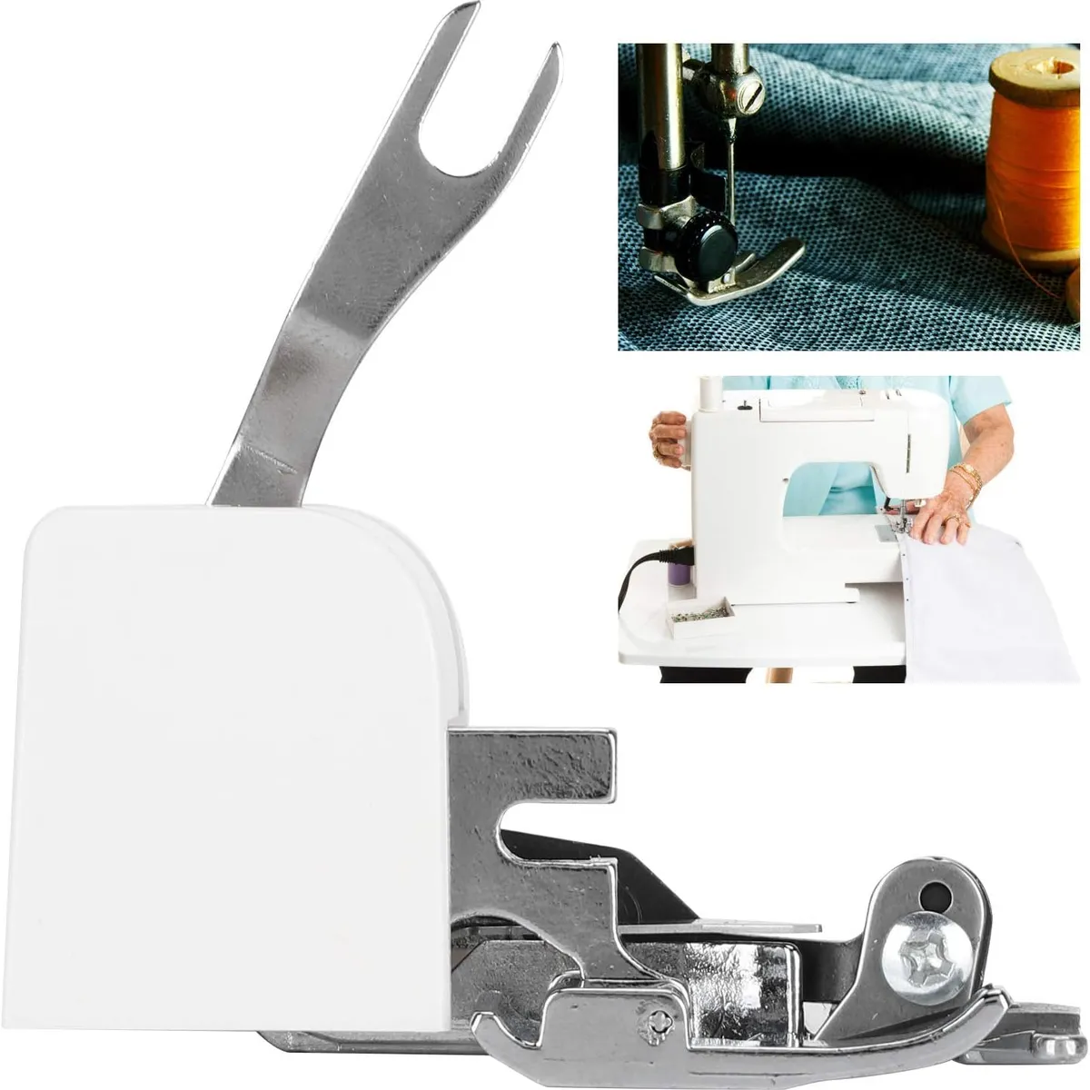 KUANGYE - Pie Prensatela Overlock Corte Lateral Máquina Coser Casera