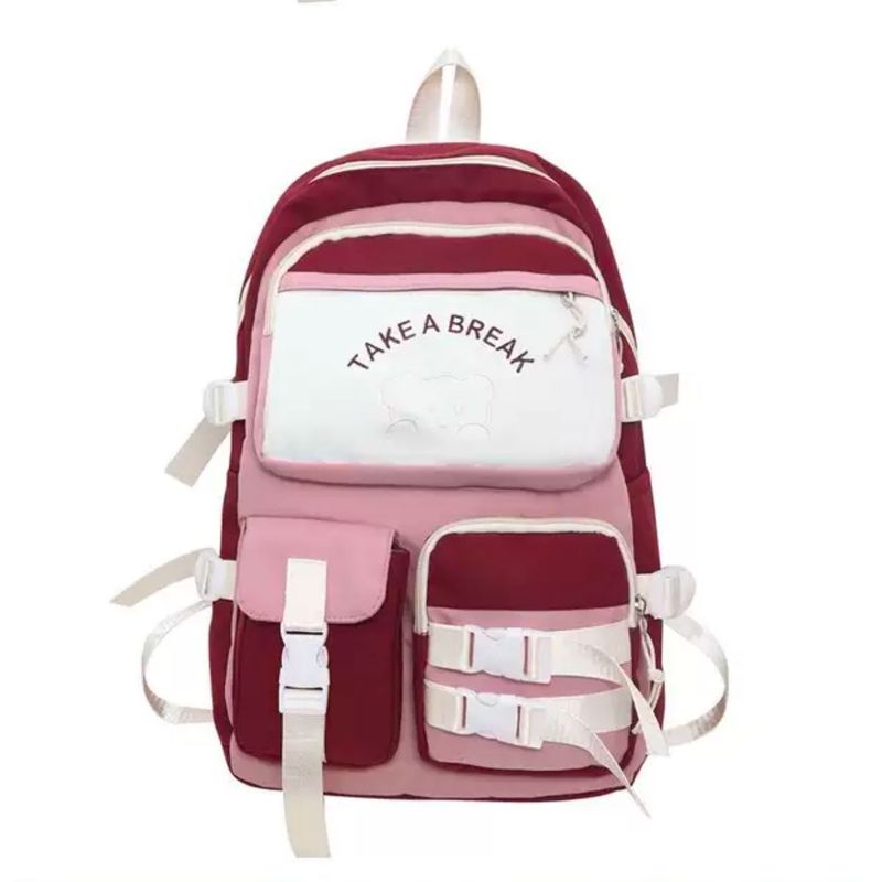 MV MOVAC - Mochila Bolso Escolar Kawaii Estilo Coreano Gran Capacidad Impermeable