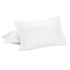 GENERICO - PACK 2 FUNDAS DE ALMOHADAS BLANCAS 50X70 CM