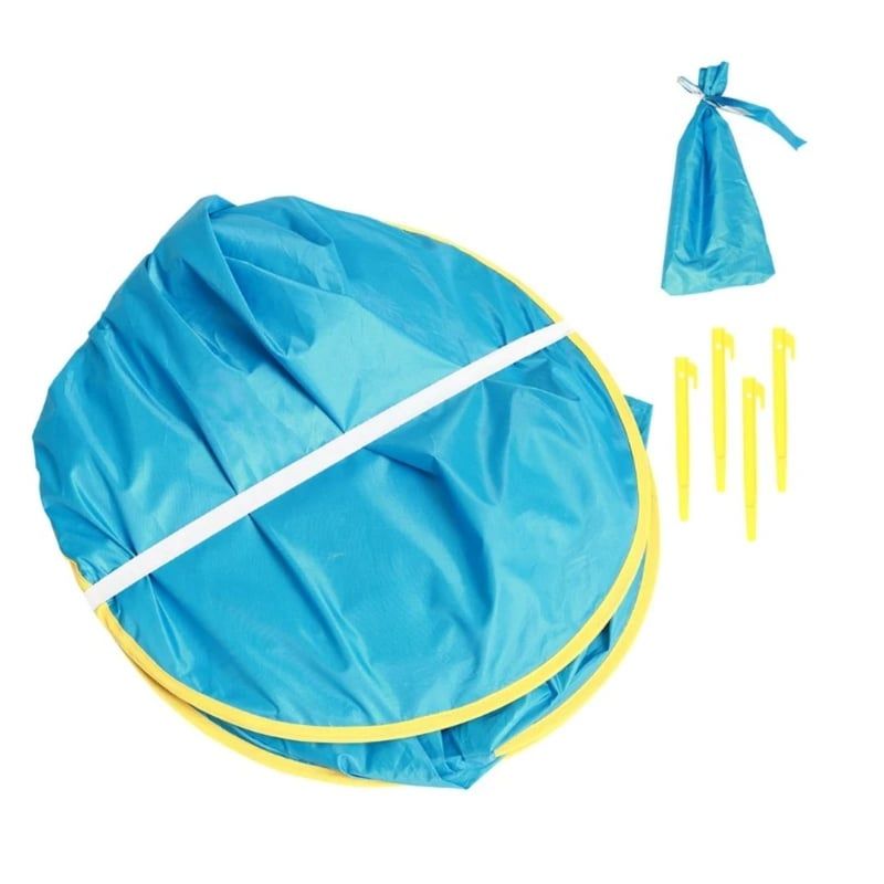 GENERICO - Carpa corta viento con mini piscina celeste