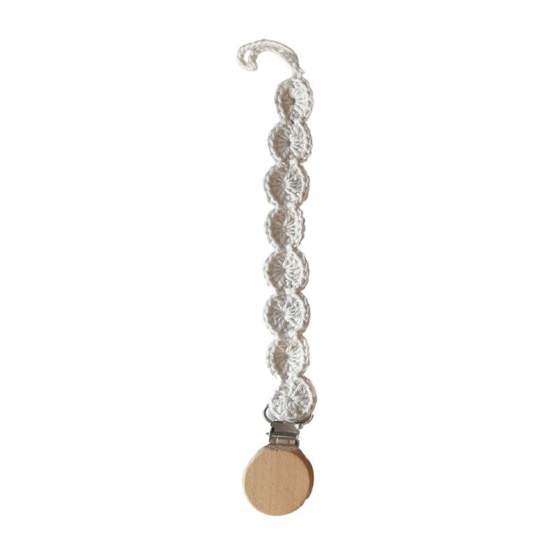 MITIMA - Porta Chupete Flor Blanco
