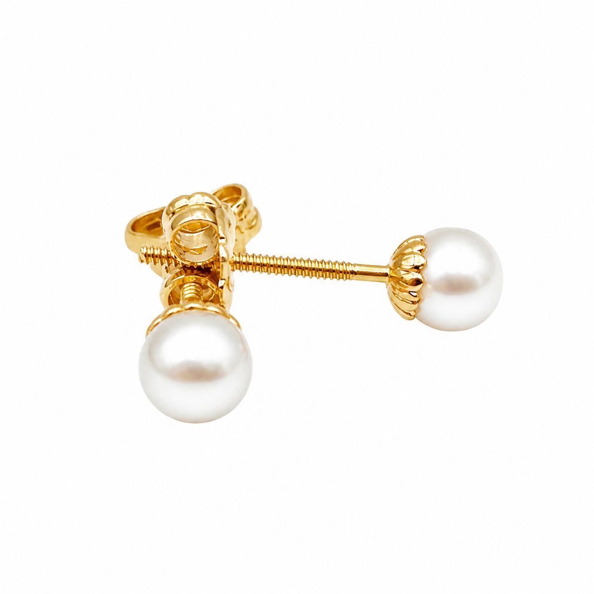JOYAS MYTOKE - Aros Oro 18 Kilates Perla Cultivada Hija