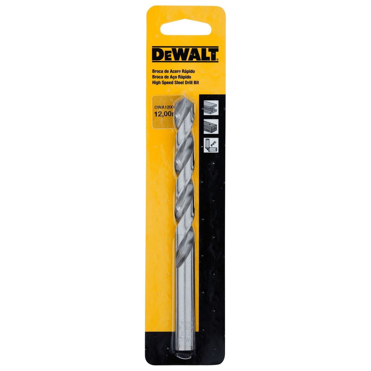 DEWALT - Broca de acero rápido multisuperficie 12mm DEWALT DWA1200C