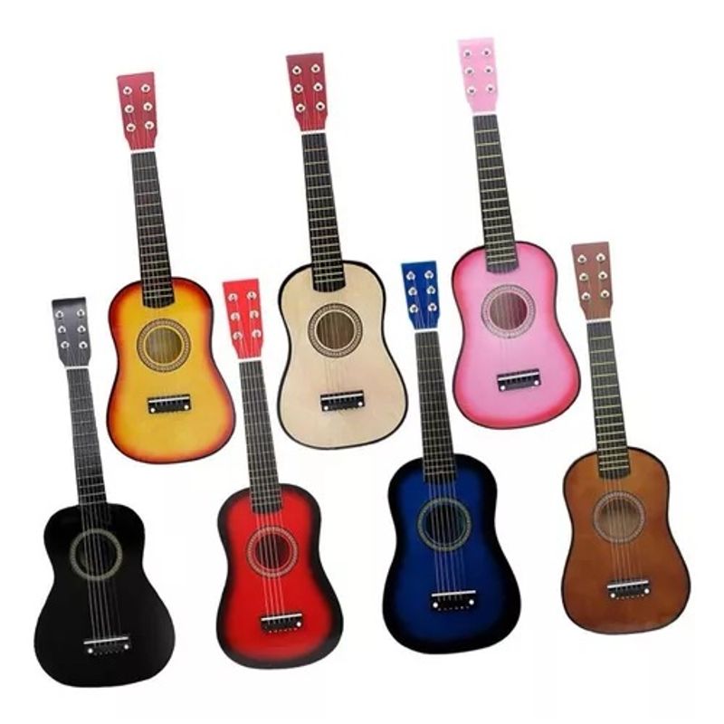 UNICO - Guitarra Acustica Clasica Juguete Madera Natural