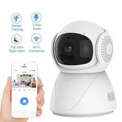 STARTECHOFFICE - Cámara de Vigilancia WIFI-TF Dual Band 2.4 GHz Detección Movimiento