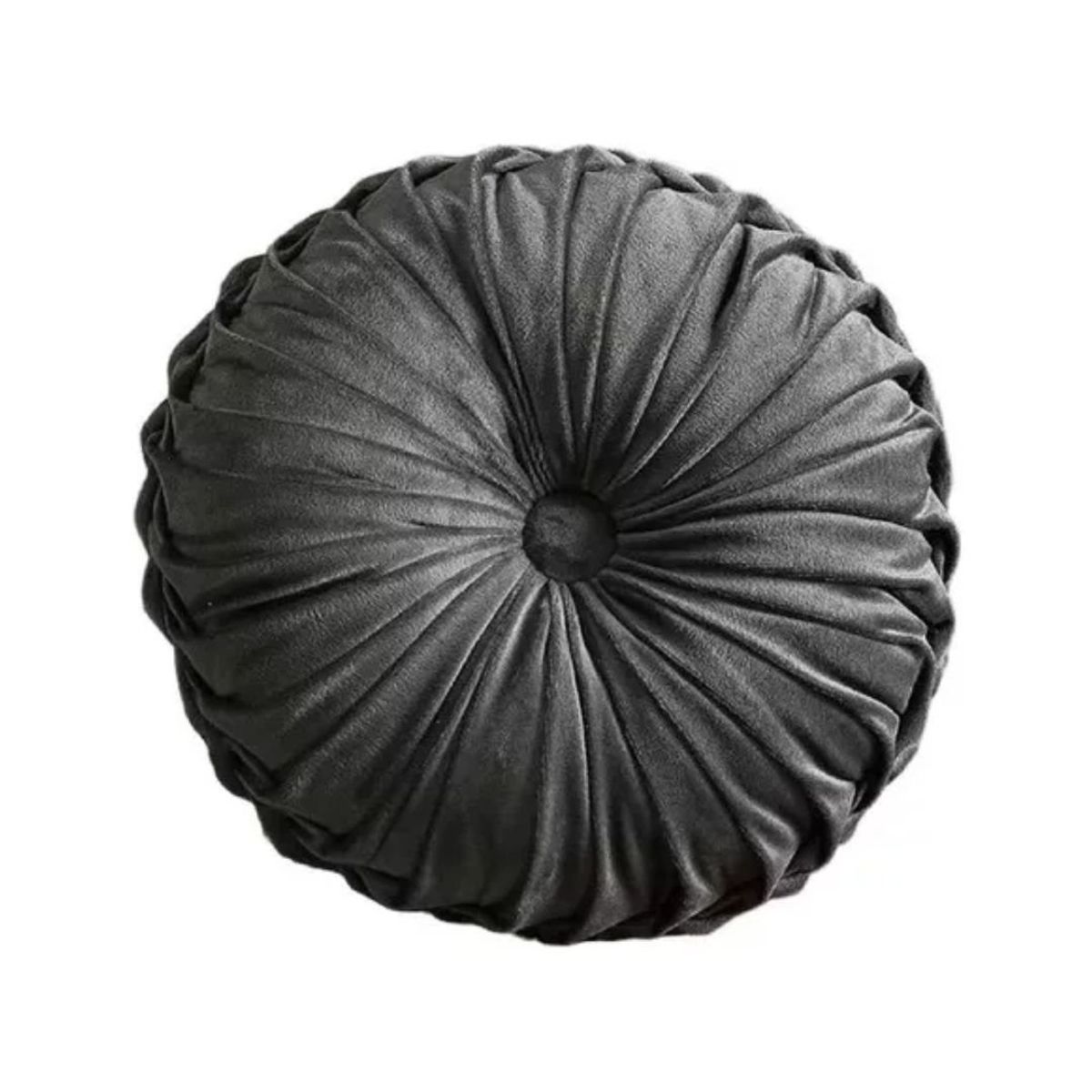 GENERICO - Cojín Velvet Redondo Diametro 38 cm - Gris