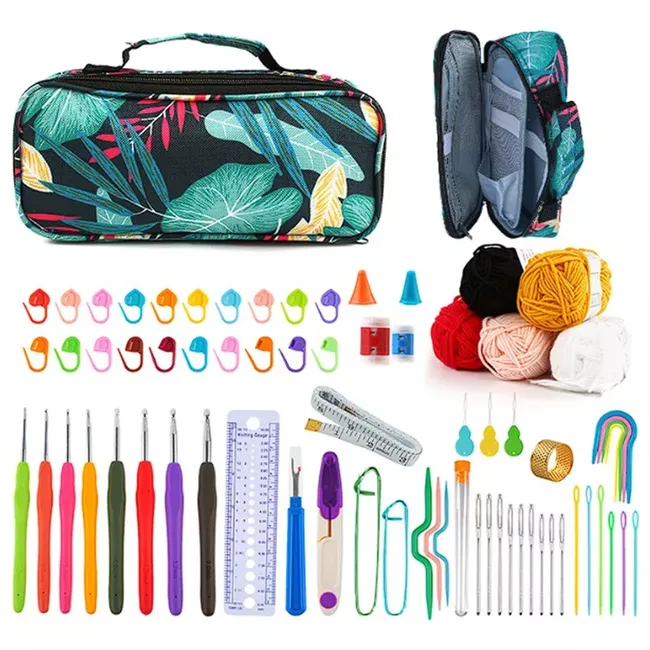 GENERICO - Set De Crochet Y Accesorios Para Tejer Con Bolsito Exclusivo